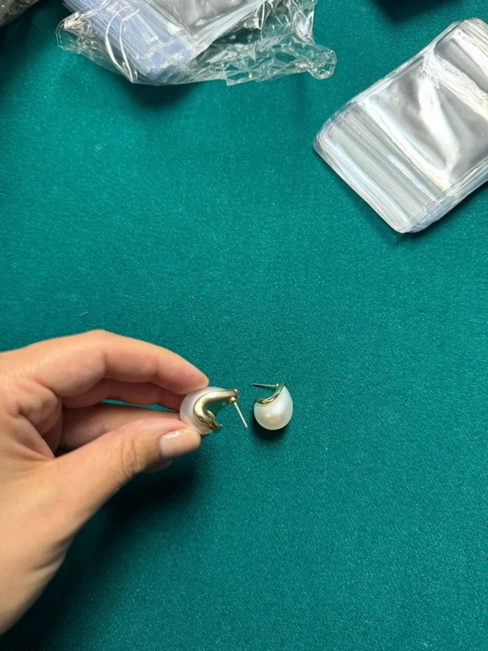 Nordstrom Faux Pearl Teardrop Stud Earrings